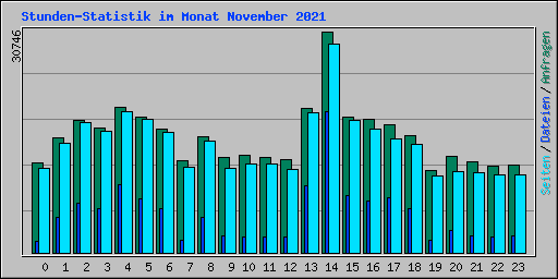 Stunden-Statistik im Monat November 2021