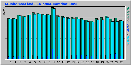 Stunden-Statistik im Monat Dezember 2023