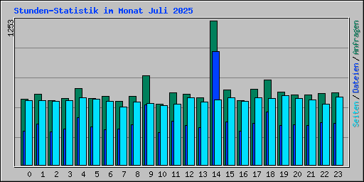 Stunden-Statistik im Monat Juli 2025