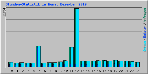 Stunden-Statistik im Monat Dezember 2019