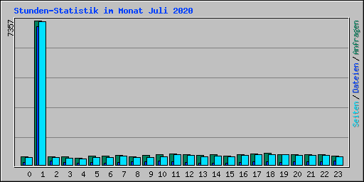 Stunden-Statistik im Monat Juli 2020