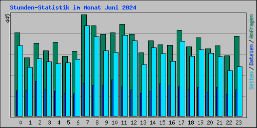 Stunden-Statistik im Monat Juni 2024