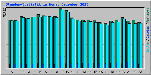 Stunden-Statistik im Monat Dezember 2023