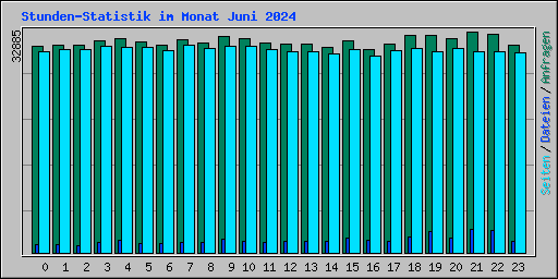 Stunden-Statistik im Monat Juni 2024